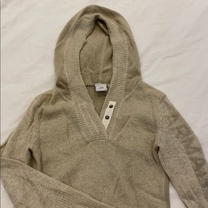 Armani exchange hooded knit sweater xs